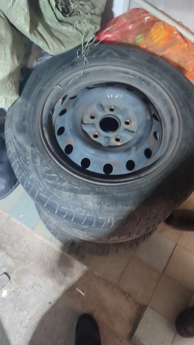 Железный диск с покрышкой