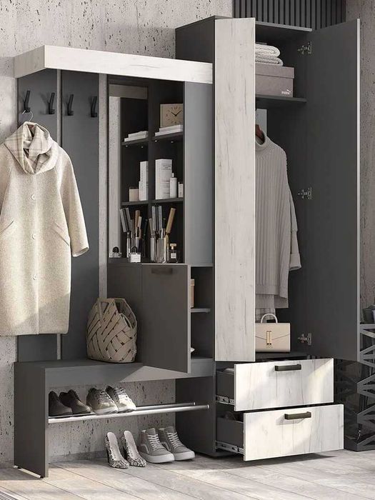 Прихожая Трамп - стиль лофт и максимум функциональности YANA ECO MEBEL