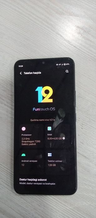 Vivo V21e iwlawi choʻtki