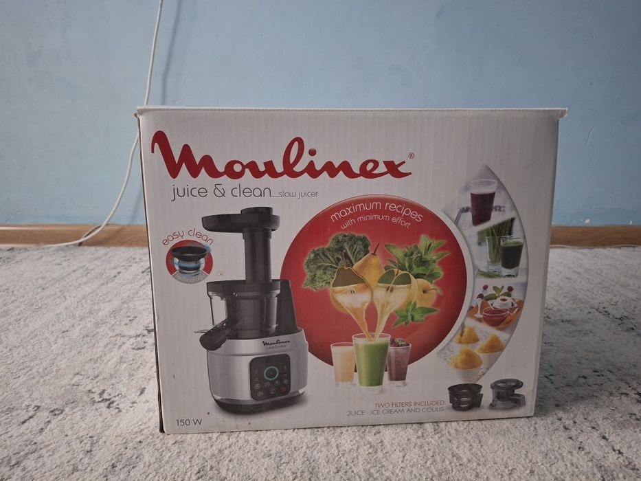 Соковыжималка шнековая Moulinex Juice Clean ZU420E10