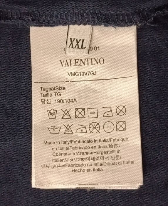 Valentino Shirt оригинална тениска XL Валентино памучна фланелка