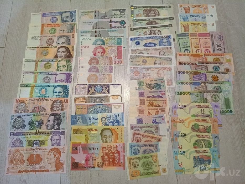 Продаётся коллекция банкнот (купюр)