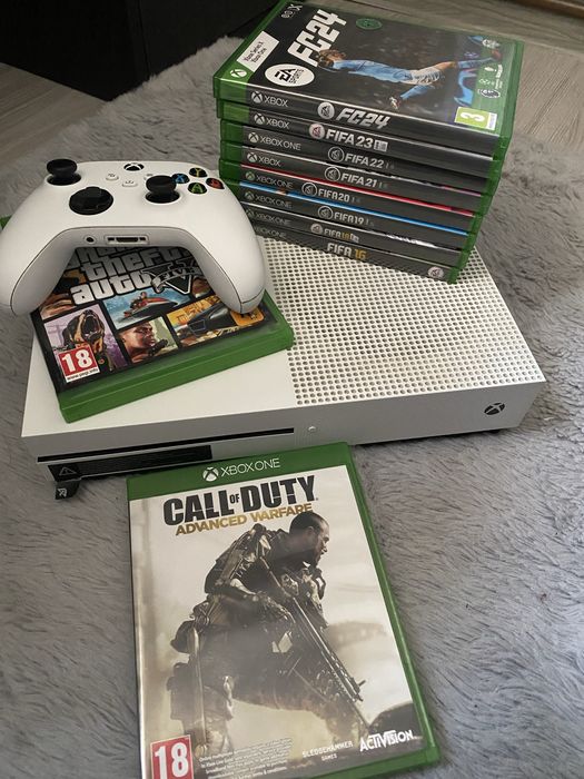 Vând Xbox One S – 500 GB + toate jocurile incluse