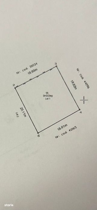 Teren de vânzare, 372 mp, perfect pentru constructie