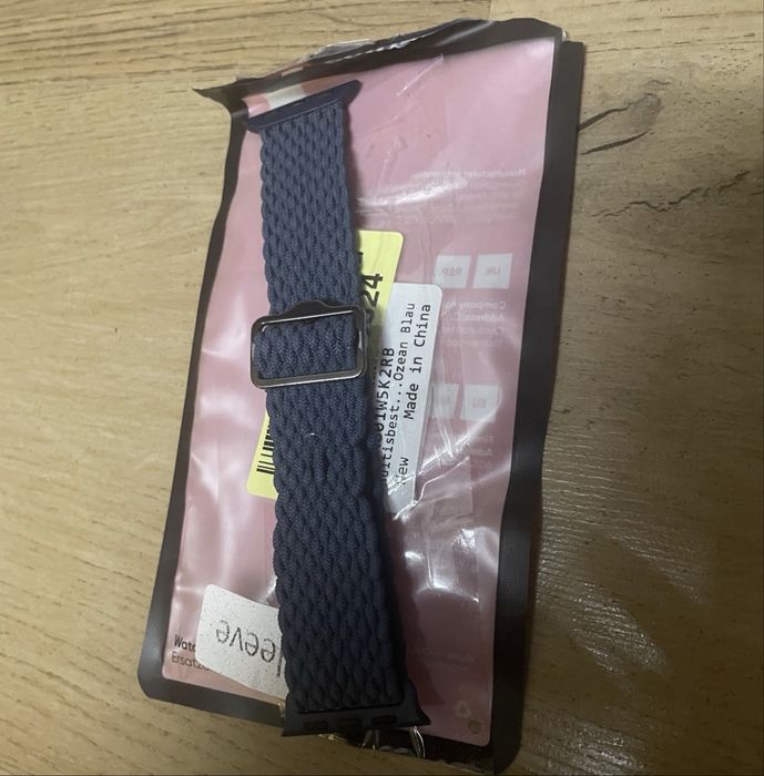 Curea Apple Watch nylon impletita albastru 38-42mm sport*