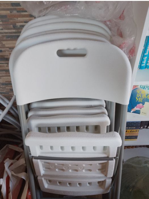 Качествени нови сгъваеми столове, 6 броя