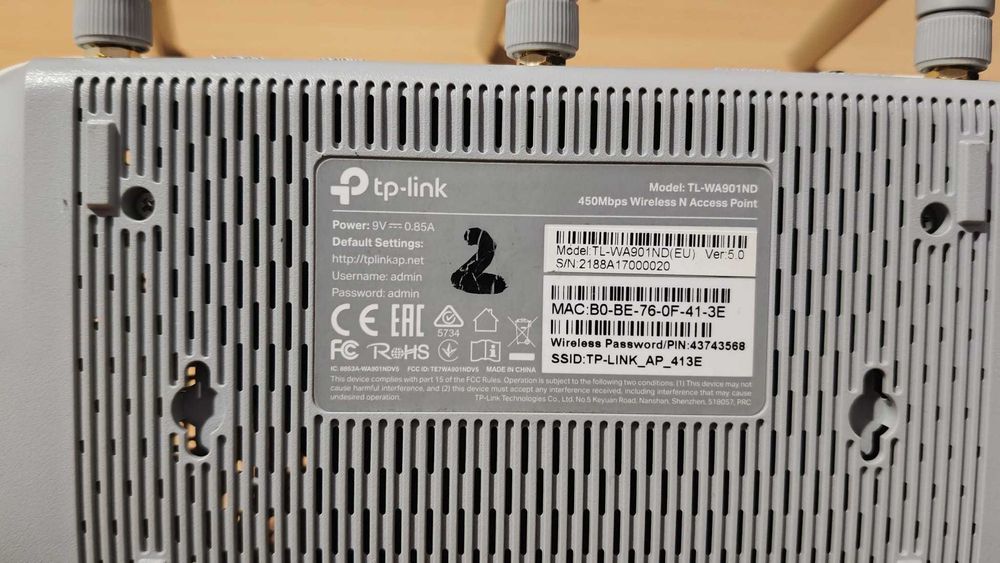 AP tp-link TL-WA901ND, 300Mbps