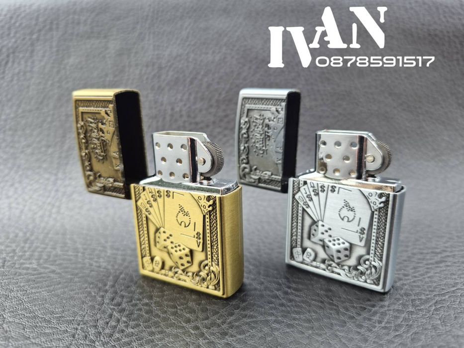 Газови метални релефни запалки CASINO