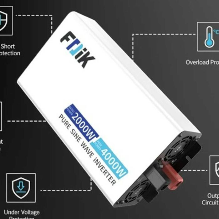 Invertor FDiK S3 4000, 5000W 12V sau 24V – sinus pur, LCD