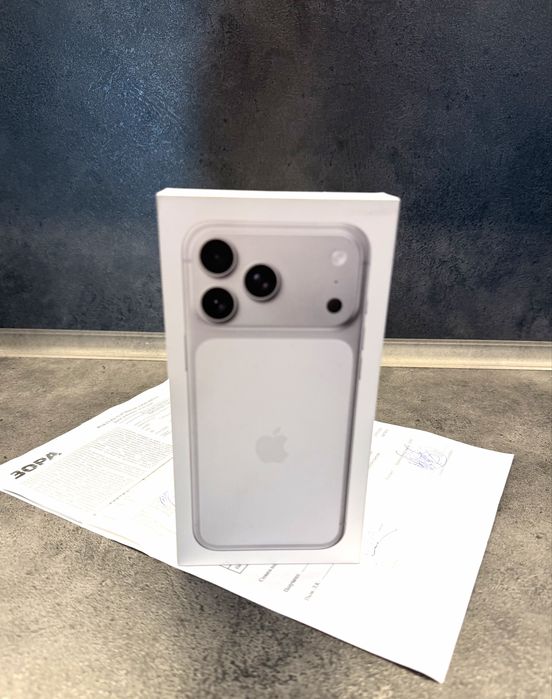 НОВ! iPhone 17 Pro Max 256GB Silver ГАРАНЦИЯ 24 Месеца!