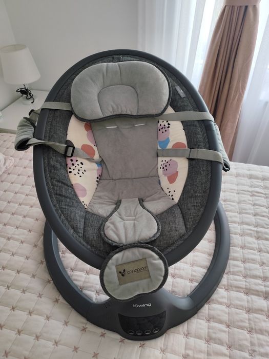 Електрическа люлка Cangaroo iSwing, тъмносива