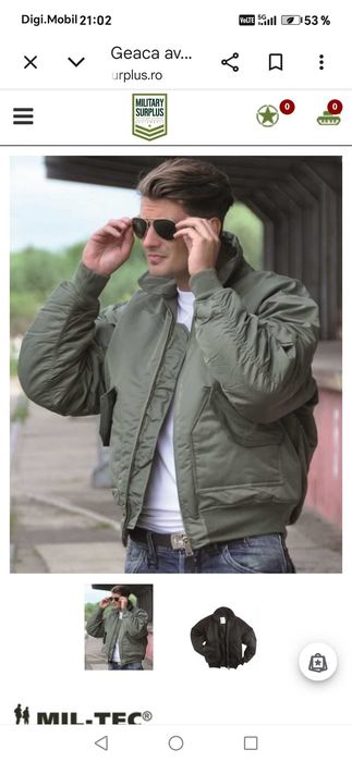 Vând geaca originala bomber