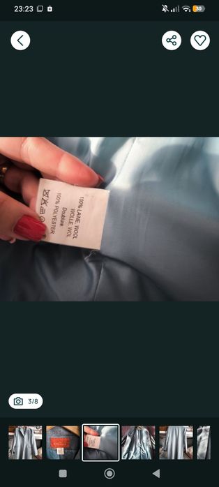 Palton lână Cyrillus M-L(42)