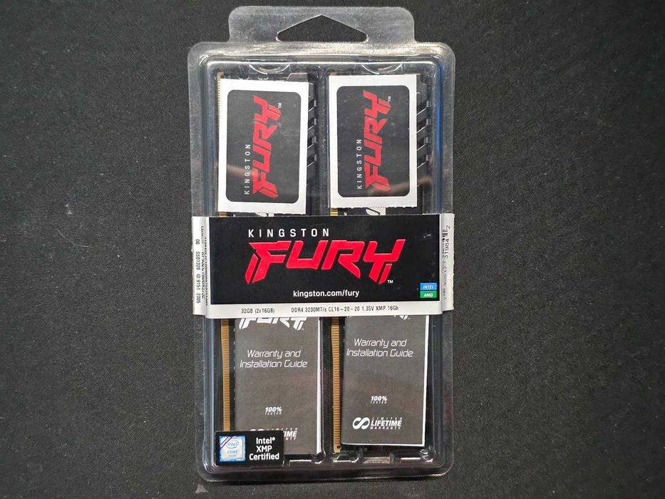 Рам памет Kingston FURY Beast 32GB (2x16GB) DDR4 3200MHz