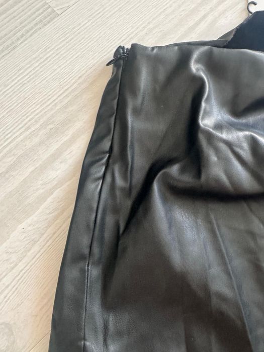 Fusta midi piele Zara noua