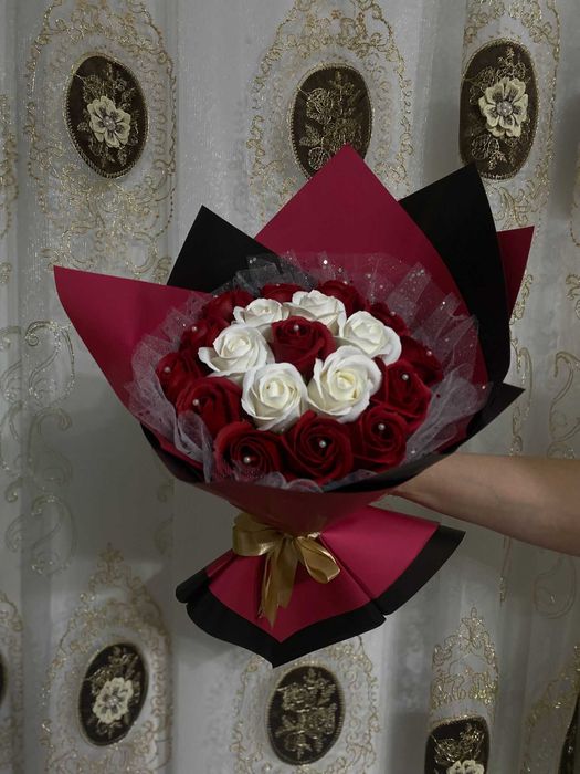 Buchete trandafiri din sapun