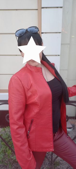 Куртка новая пресованная кожа