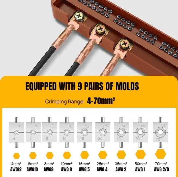 Aparat hidraulic crimpat papuci electrici