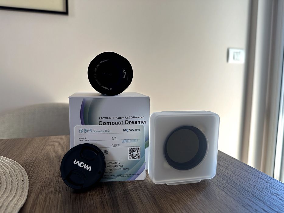 Obiectiv Laowa 7.5mm f/2 MFT + ND filtru cadou