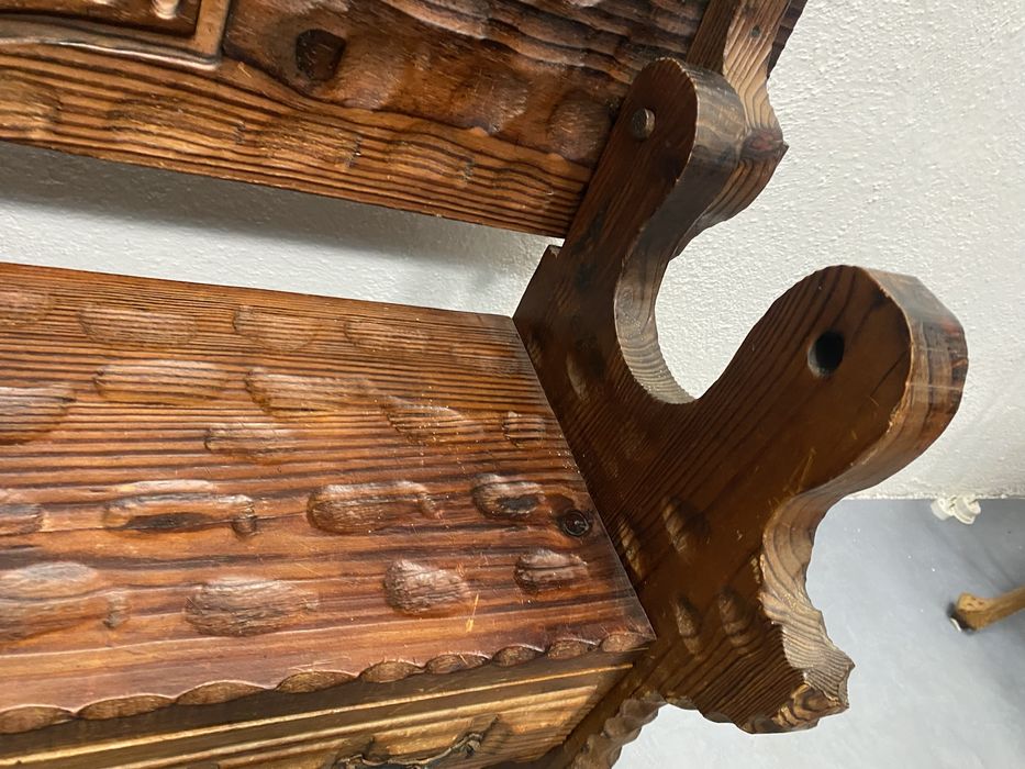 Испанска пейка Антре с подвижна облегалка за обувки