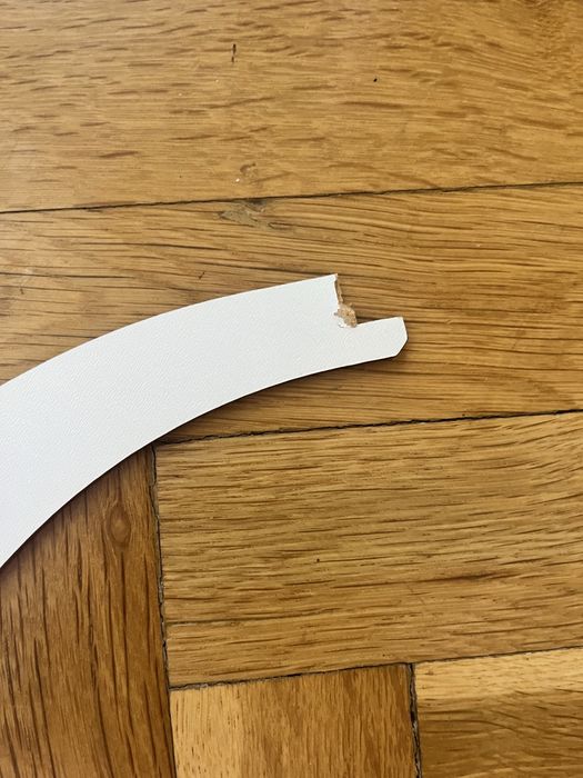 Бял дървен висящ полилей / пендел за таван