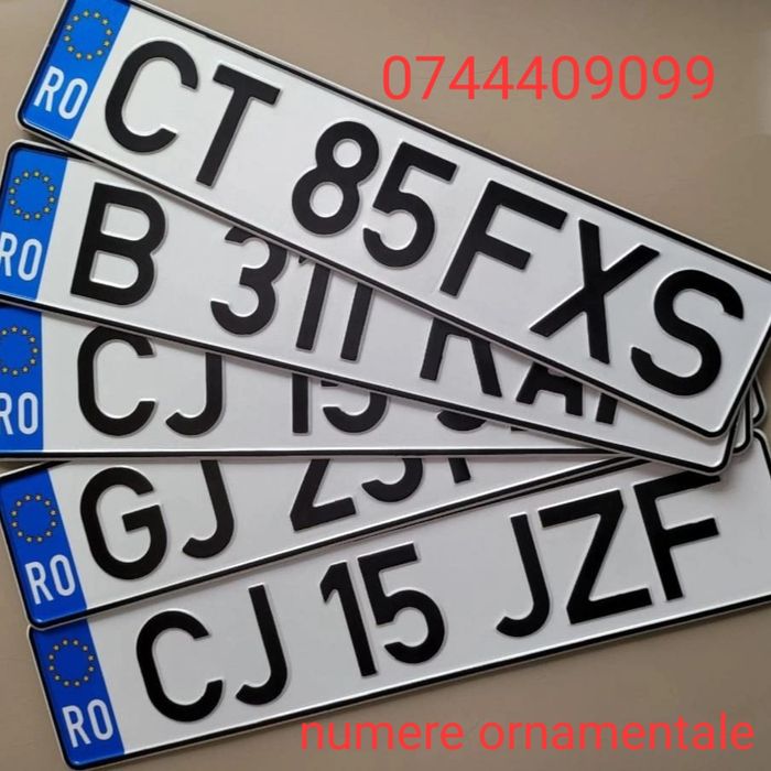 Numere auto ornamentale