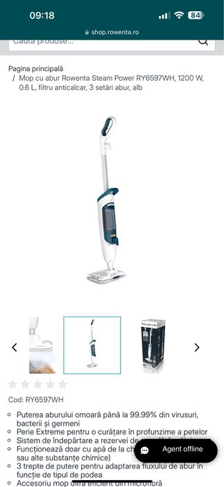 Vand mop cu abur Rowenta