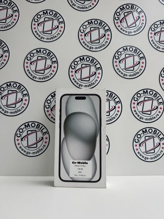 iPhone 15 Plus - 128GB - Negru - Sigilat - Nou - Garantie