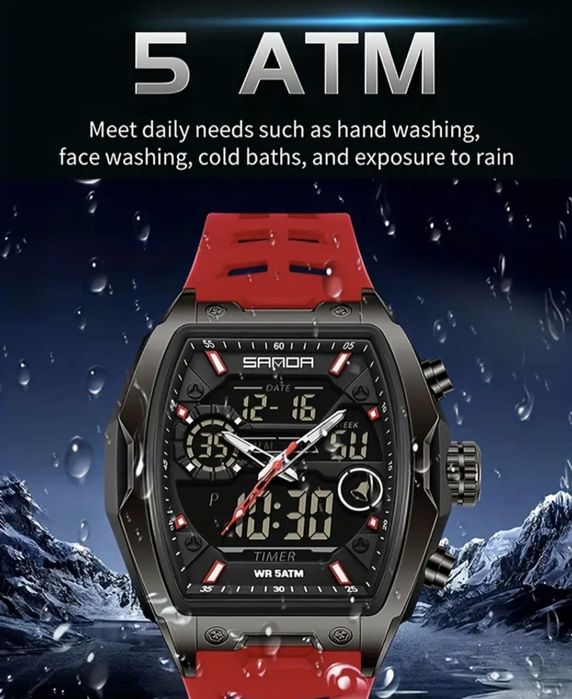 Часовник Sanda, стилен, модерен, мъжки часовник