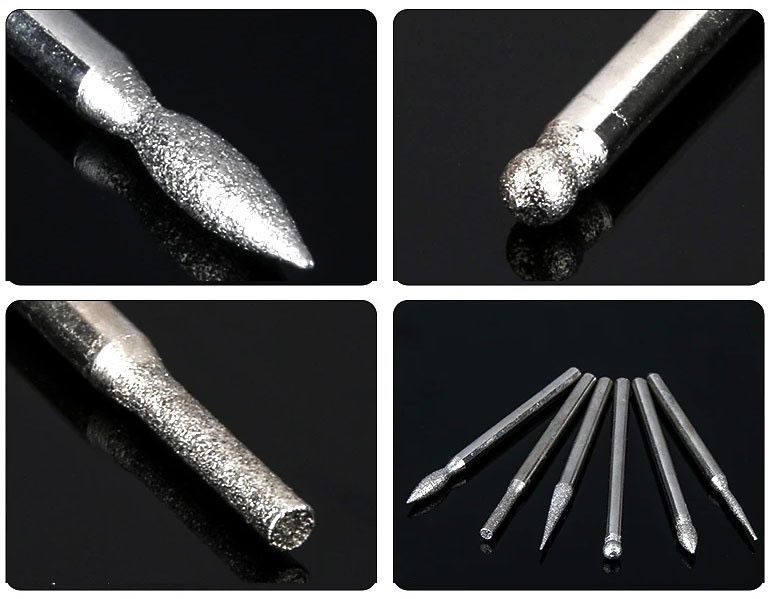 Шарошки алмазные гравер насадка с алмазним напылением