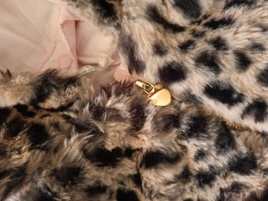 Топло детско палтенце с тигров принт