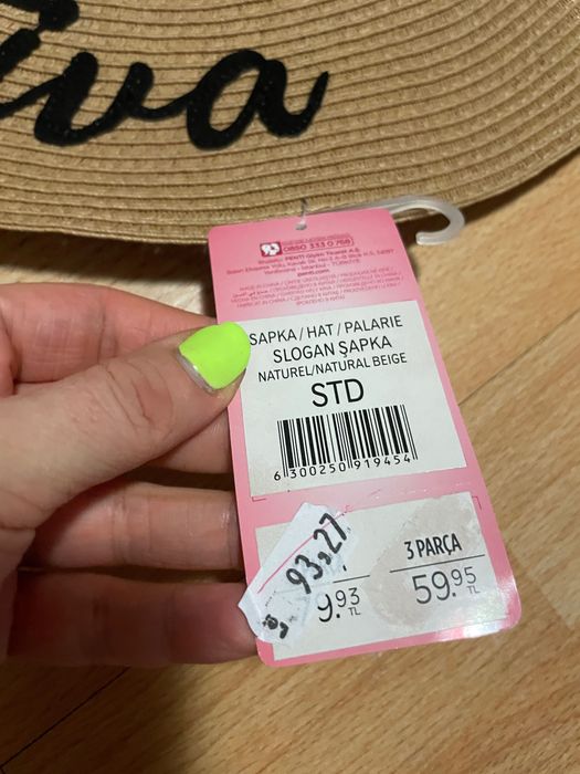 Pălărie plajă cu fundiță