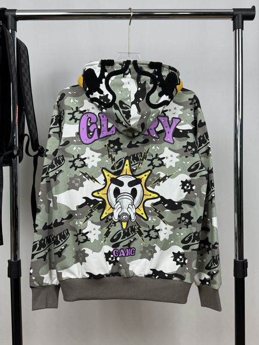 Glo Gand Camo Hoodie | Hanorac GloGang | Bape