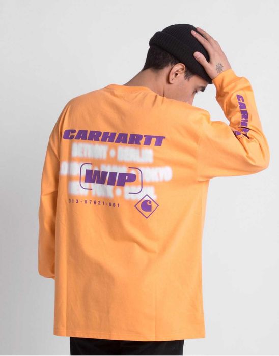 CARHARTT WIP INTER shirt мъжка оранжева блуза фланела размер S