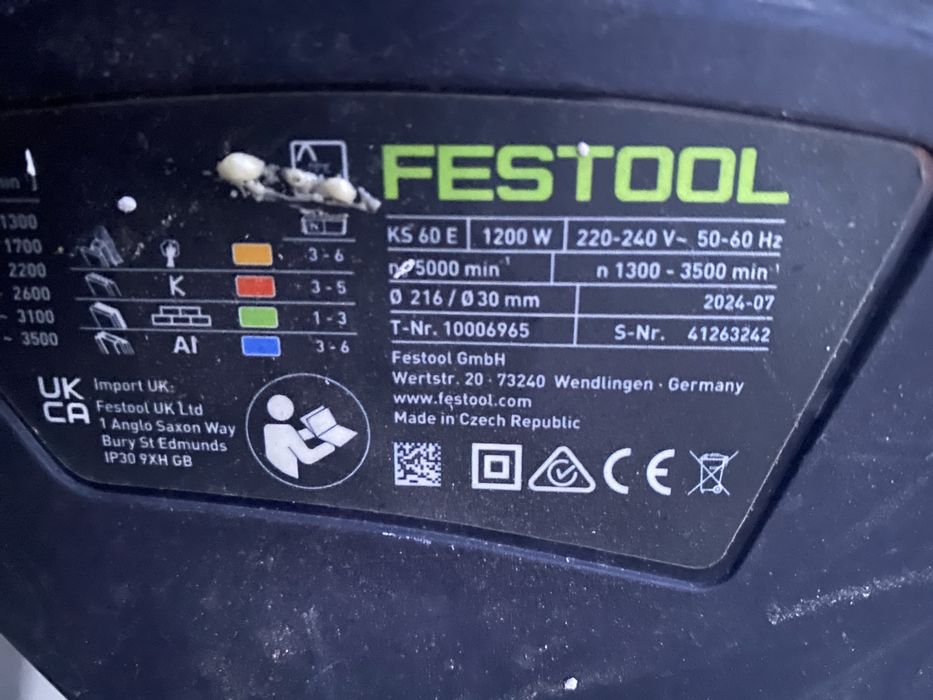 Торцовка festool ks 60e
