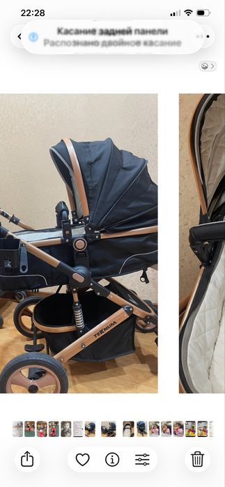 Детская коляска крытая