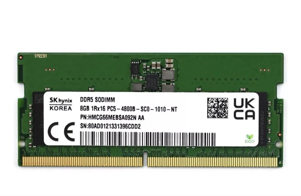 DDR5 2x8 4800 Hynix SODIMM (Hynix HMCG66MEBSA092N)