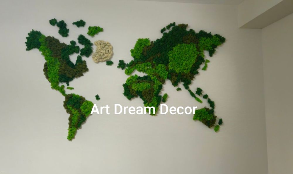 Изработване на пана и живи стени от Скандинавски мъх, жива стена декор