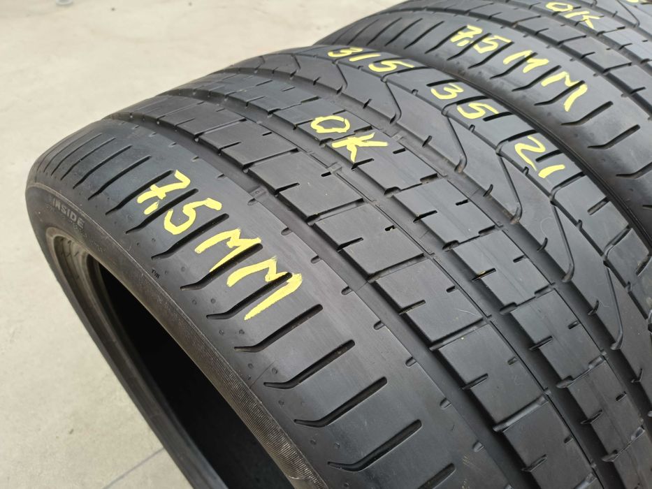 Doua anvelope de vara 315 35 21 pirelli p zero profil 7,5 mm