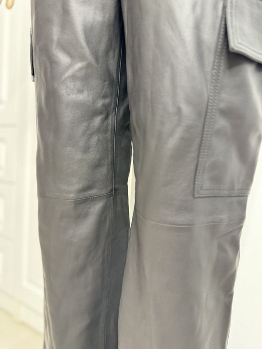 Pantaloni cargo piele naturala Vero Moda