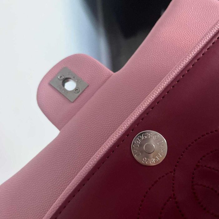 Geantă Chanel din Piele Roz, Poseta Chanel din Piele Caviar