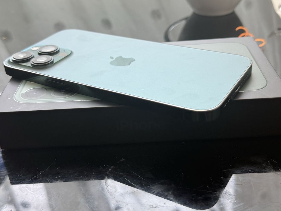 IPhone 13 Promax Green 256GB full box cutie+accesori +5 huse