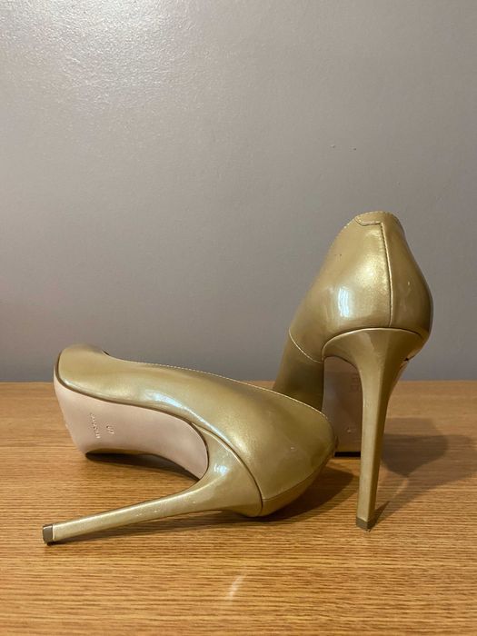 Pantofi Musette stiletto nude, toc 11 cm