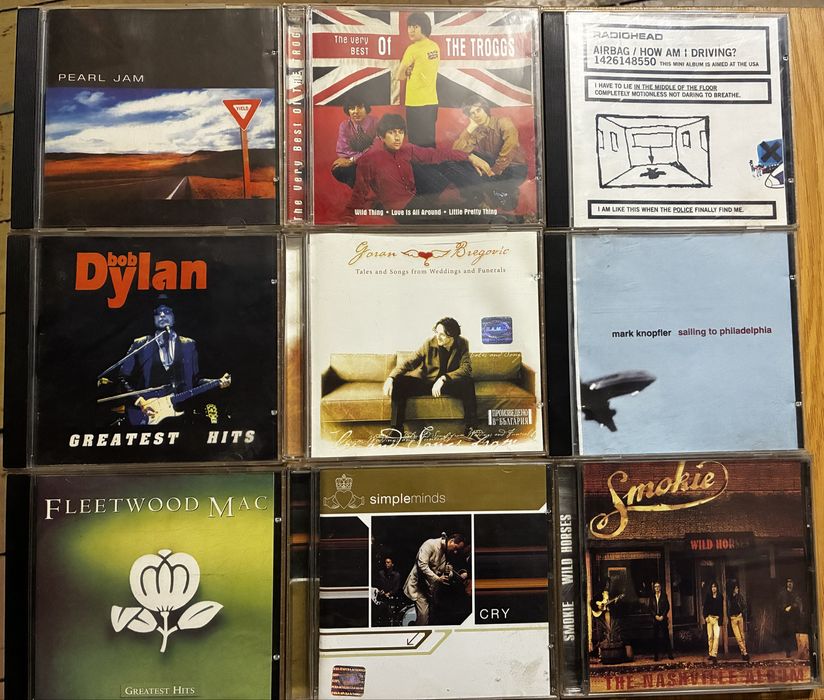 Оригинални Cd  дискове  рок,pop различни стилове с обложки 130 броя