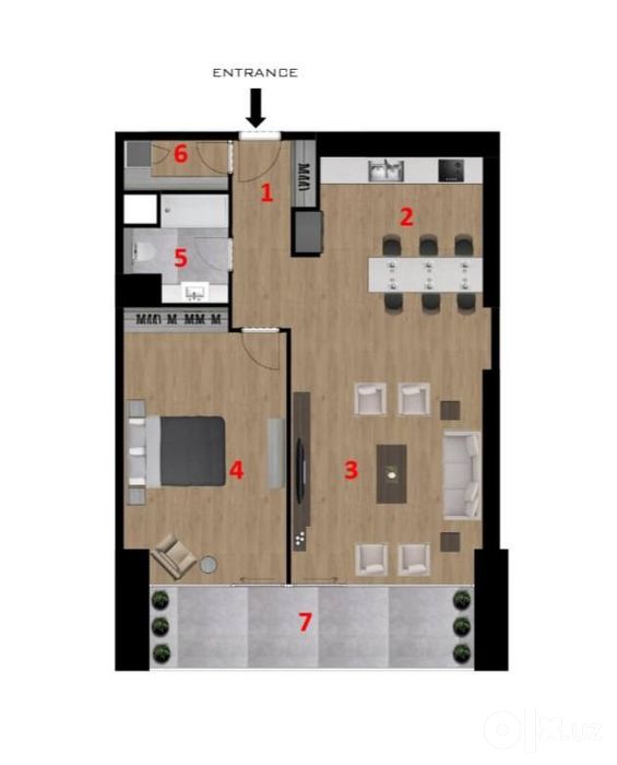 3/18/22 89кв квартира в ЖК Real House Ор Tashkent city