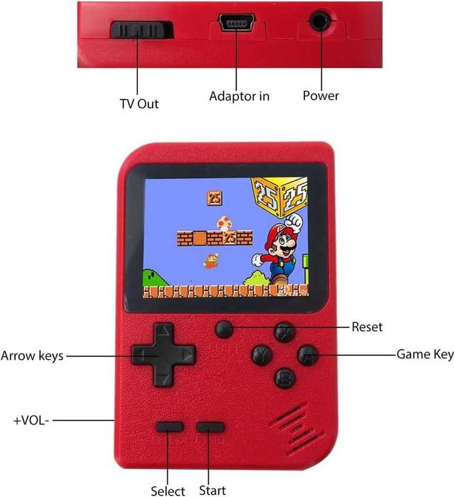 Конзола за видеоигри GameBoy ретро игра - мини ръчен плейър