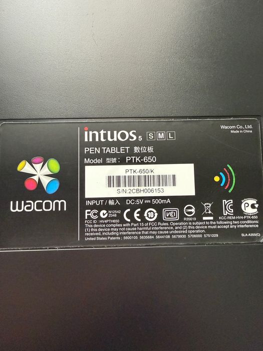 Tabletă grafică Wacom Intuos 5 PTK-650 Professional | Kit complet