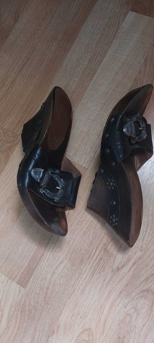 Pantofi din piele Rizzoli + bonus 2  pantofi de piele  + saboti piele