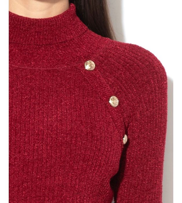 Вишнев цвят рокля Guess