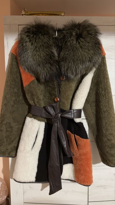 Дамско палто от естесвен косъм